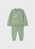 Set verde tricot cu pantaloni pentru bebe 2543 MY-CS04M