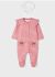 Pijama roz cu dungi pentru nou-nascut ECOFRIENDS MAYORAL 2609 MY-SET09M