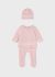 Set tricot roz pal cu caciulita bebe fata MAYORAL 2556 MY-SET23F