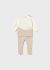 Set tricot crem si bej bebe baiat MAYORAL 2563 MY-SET03F