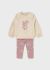 Set roz colanti imprimeu si bluza bebe MAYORAL 2741 MY-SET12F