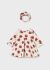 Rochie imprimeu mere cu bentita nou-nascut MAYORAL 2827 MY-R30F