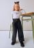 Pantaloni evazati din piele ecologica fata MAYORAL 4574 MY-PL11F