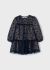 Rochie bleumarin cu floricele fata MAYORAL 4919 MY-R13F