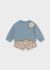 Set cu bermude si imprimeu floral bleu bebe MAYORAL 2201 MY-CS41Z