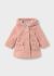 Palton imitatie lana cu gluga bebe roz MAYORAL 2436 MY-PLT04Z