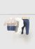 Set pantaloni cu botosei nou-nascut  bleumarine MAYORAL 2502 MY-SET28Z