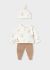 Set pantaloni cu botosei nou-nascut bej MAYORAL 2517 MY-SET10Z