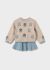 Set bluza si fusta tricot bordo bleu MAYORAL 2952 MY-CS45Z