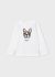 Bluza alba cu catel baiat MAYORAL 4022 MY-BL13Z