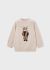 Pulover baieti bej cu imprimeu MAYORAL 4306 MY-PLV03Z