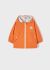 Geaca portocalie de fas reversibila print bebe baiat 1413 MY-G11C
