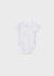 Body alb cu bleu maneca scurta ECOFRIENDS nou-nascut 01707 MY-BD14C