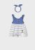 Rochie combinata ECOFRIENDS cu bentita new born fata 1854 MY-R39C