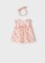 Rochie imprimeu ECOFRIENDS cu bentita new born fata 1857 MY-R40C