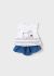 Set fusta denim ECOFRIENDS Lyocell Tencel™ nou-nascut fata 1859 MY-CS41C