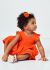 Rochie portocalie brodata bebe fetita 1930 MY-R30C
