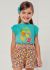 Tricou turcoaz maneca decupata ECOFRIENDS fetita MAYORAL 3053 MY-BL124C