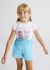 Pantaloni scurti turcoaz fetita MAYORAL 3280 MY-PS23C