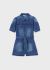Salopeta denim inchis fata MAYORAL 6828 MY-SL103C