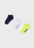 Set galben 3 perechi sosete scurte simple ECOFRIENDS baiat MAYORAL 10230 MY-SOS15C