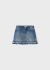 Fusta denim cu motiv brodat din bumbac pentru fetita 3904 MY-FS02V