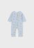    Pijama bleu lunga imprimeu Better Cotton nou-nascut 1707 MY-PIJA04T