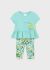 Set verde 2 piese tricou volanas bebe 1734 MY-CS03T