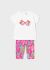 Set colanti cu imprimeu si tricou bebe 1739 MY-SET10A