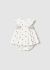 Rochie alba cu chilotei brodata nou-nascut MAYORAL MY-R36A