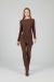 Bluza maro cu detaliu argintiu IT-BL57F