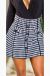 Fusta scurta alba cu patratele negre IT-FS14F