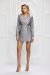 Rochie sacou gri din stofa BBY-R11J