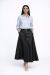 Fusta lunga neagra din piele IT-FL07F