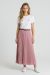 Fusta in pliuri roz pudra IT-FL01J