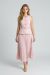 Compleu roz cu fusta in pliuri IT-CS07J