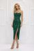 Rochie midi din dantela verde smarald BBY-R27J