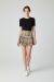 Fusta scurta bej cu model IT-FS03J