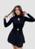 Bluza neagra cu detaliu decorativ auriu IT-BL85F