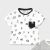 Tricou alb-litere maneca scurta nou-nascut baiat 1075 MY-BL35X