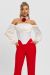 CORSET ALB CU MANECI BBY-CO01A