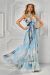 Rochie lunga din voal albastru BBY-RL22A