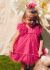 Rochie tul cu volum fucsia Abel & Lula 5029 AB-R03A
