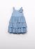 Rochie cu volane si floare albastra Abel & Lula 5057 AB-R06A