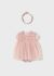 Costumas roz cu tul si diadema nou-nascut 1659 MY-SL02A