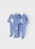 Set 2 pijamale blue tricot catifea nou-nascut ECOFRIENDS 2632 MY-SET54M