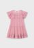 Rochie roz tul broderie fetita 3909 MY-R10A