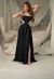 Rochie lunga neagra eleganta MEXTON MEXRL10311A