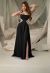 Rochie lunga neagra eleganta MEXTON MEXRL10311A