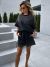 Compleu casual negru cu sclipici IT-CS04A